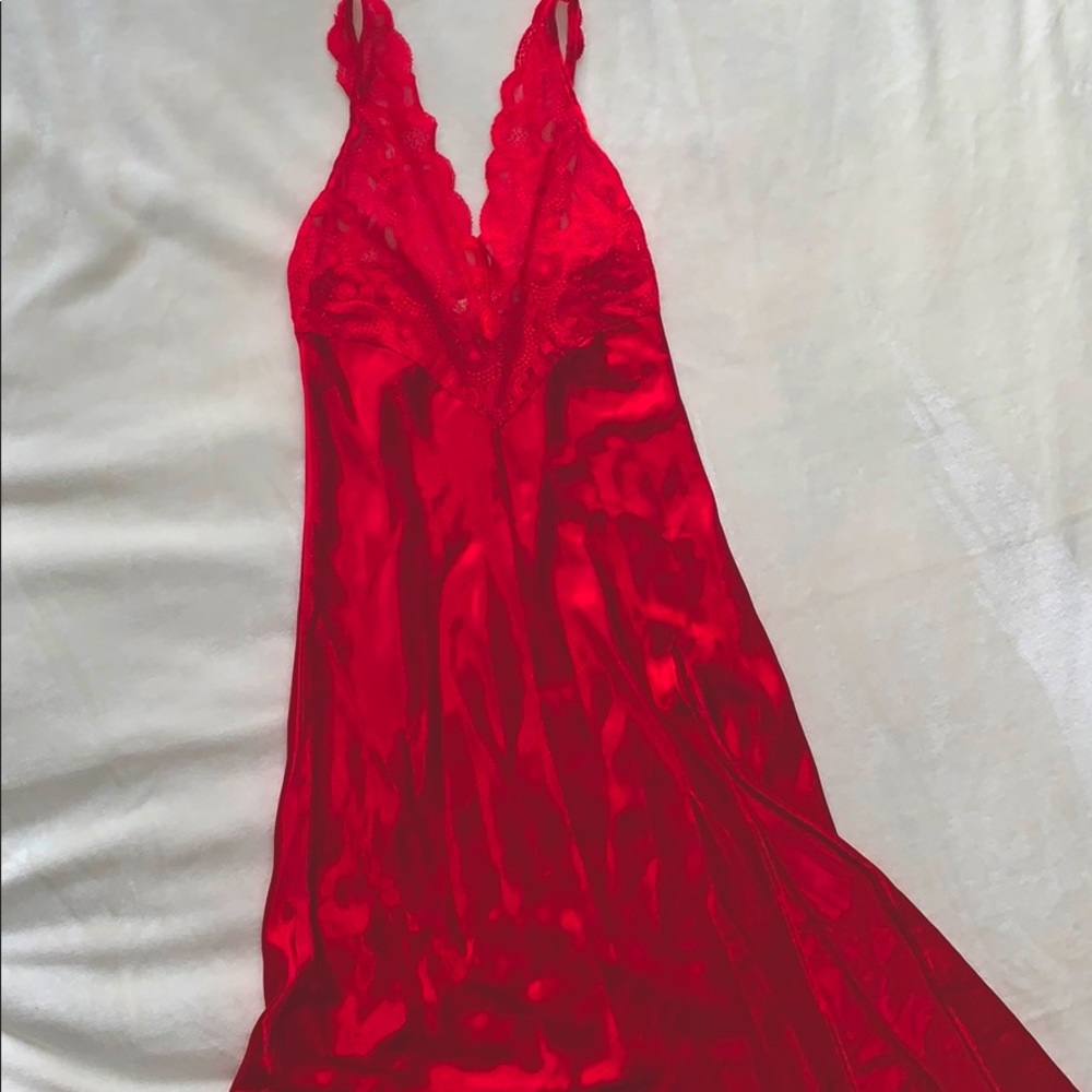 4 for 20! Red Silk Nightgown